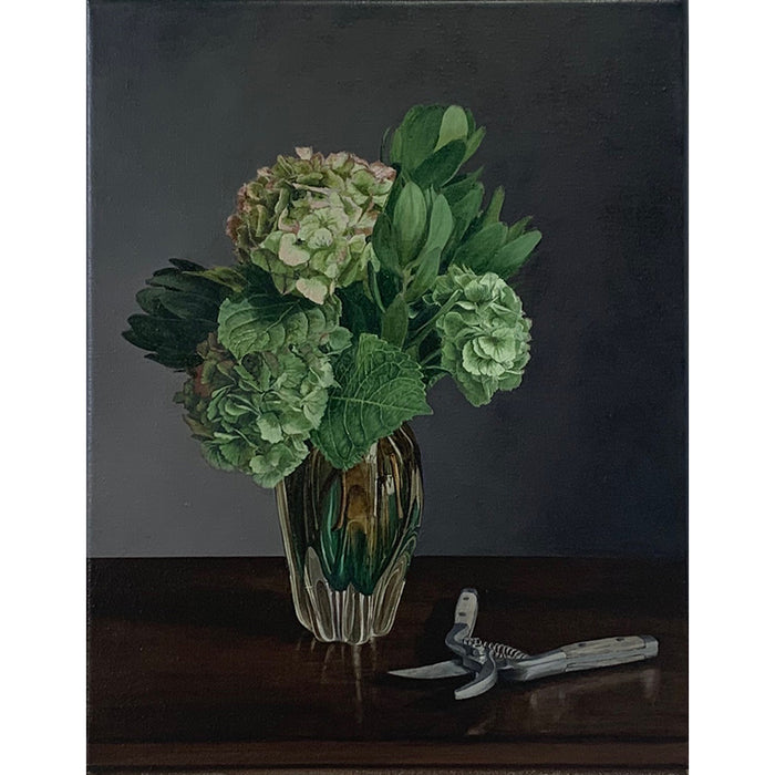 Floral study with secateurs
